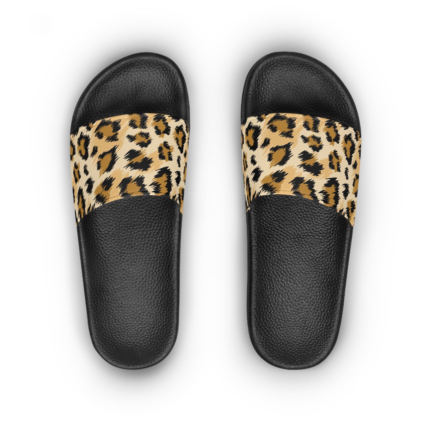 Trendy Women's Slide Sandals in Chic Leopard Print, Summer Footwear, Casual Summertime Style, Vacation Ready, Stylish Home Slippers