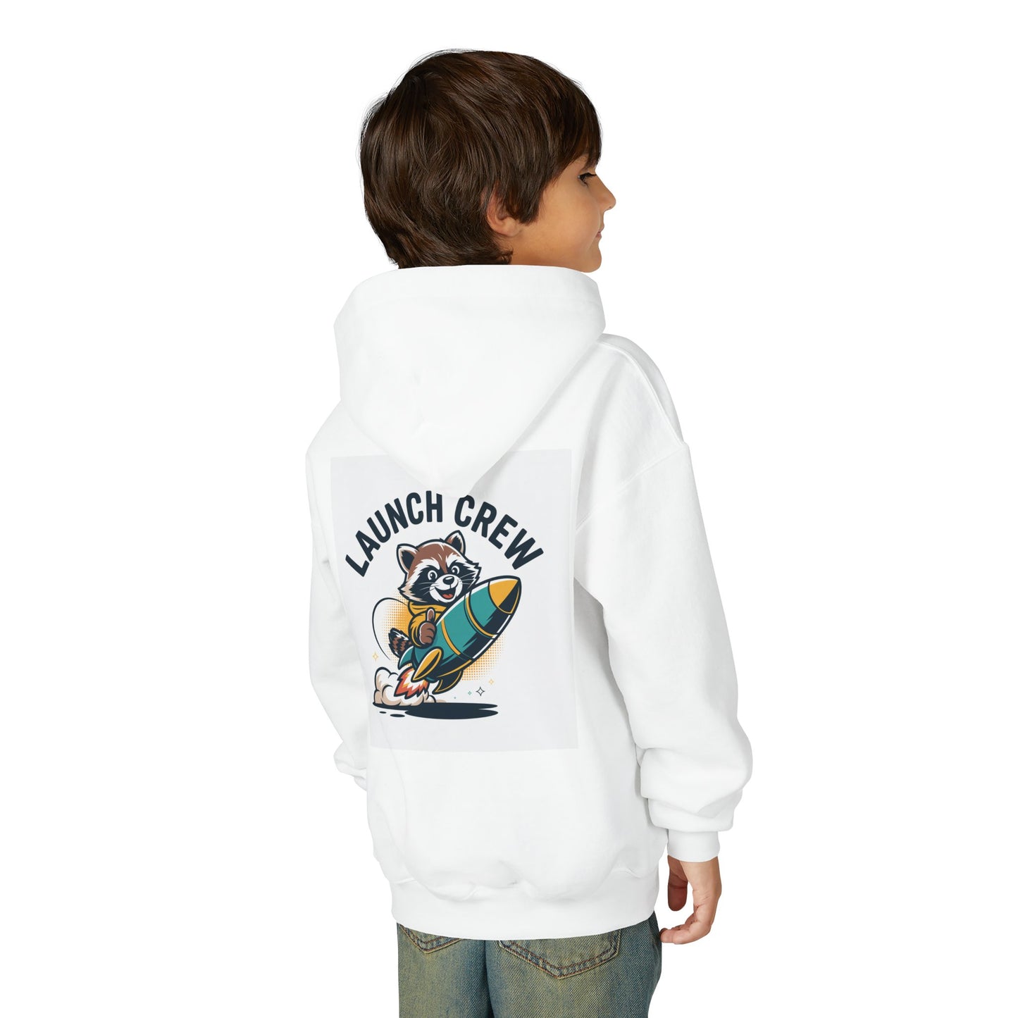 Launch Crew Youth Hoodie - Fun & Adventure Motivational Sweatshirt