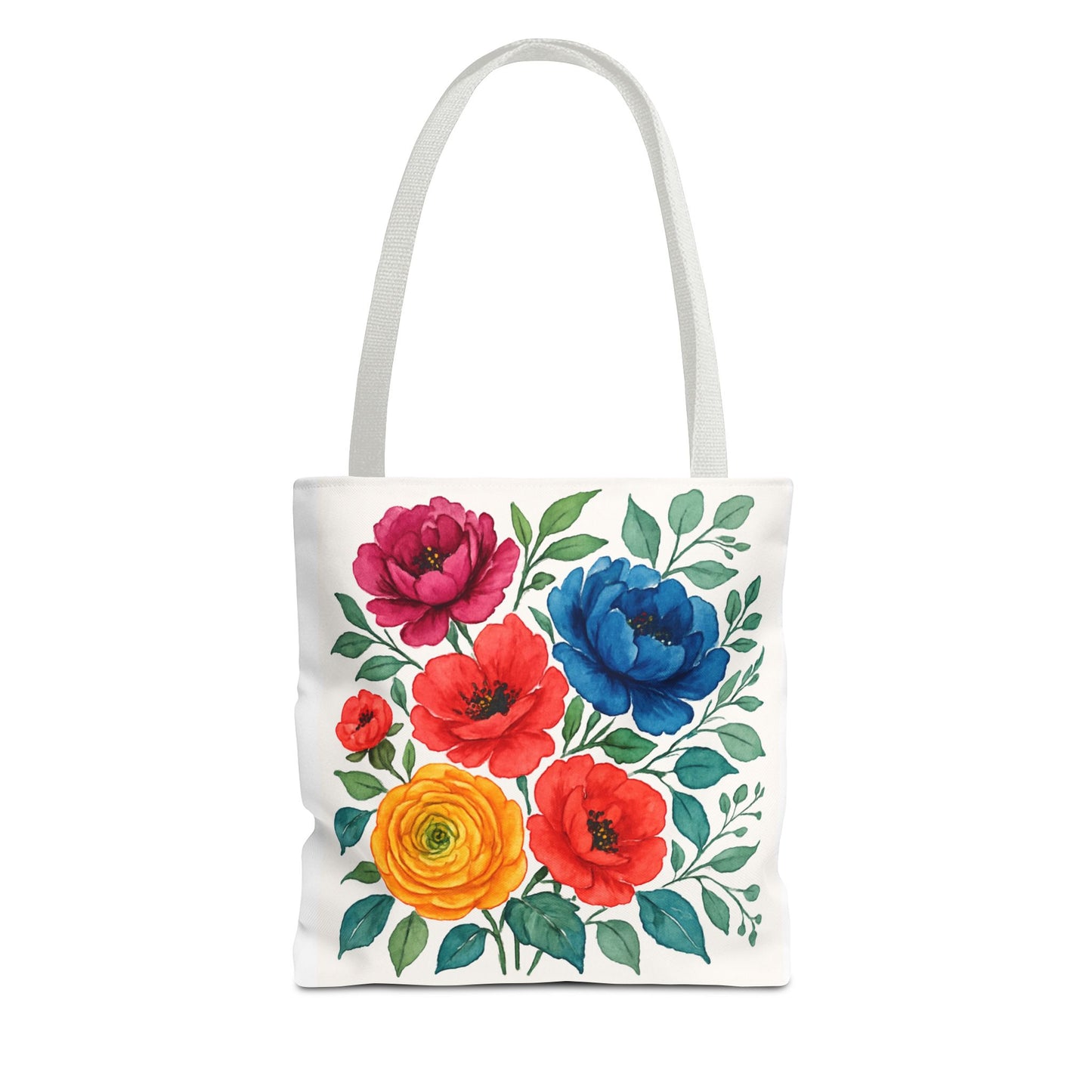 Floral Tote Bag, Vibrant Flower Bag, Eco-Friendly Shopper, Gift for Her, Spring/Summer Accessory
