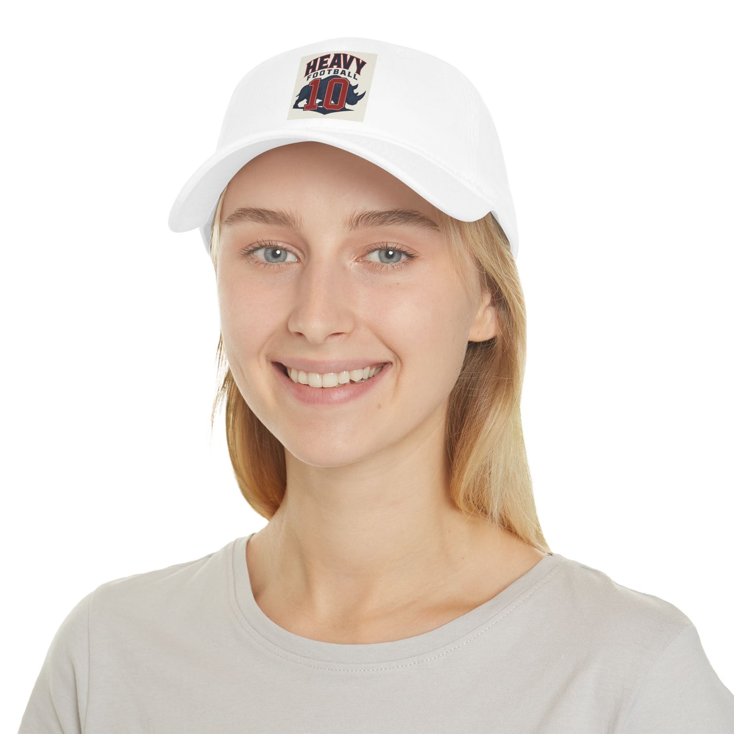 Heavy Football Low Profile Baseball Cap, Sports Hat, Athletic Cap