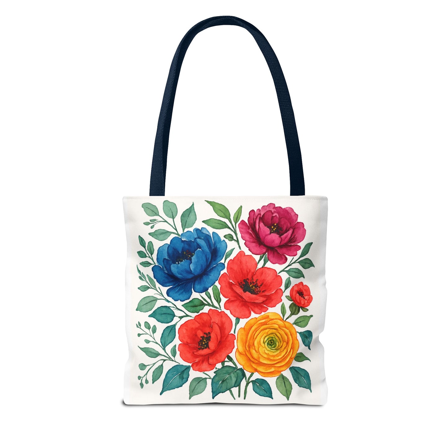 Floral Tote Bag, Vibrant Flower Bag, Eco-Friendly Shopper, Gift for Her, Spring/Summer Accessory