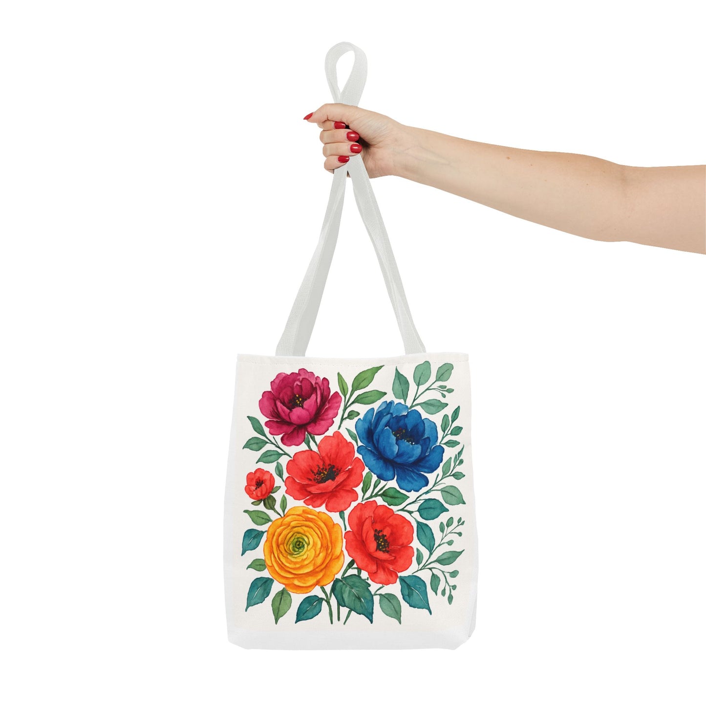 Floral Tote Bag, Vibrant Flower Bag, Eco-Friendly Shopper, Gift for Her, Spring/Summer Accessory