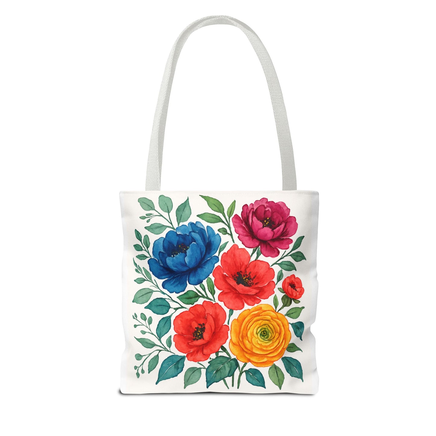 Floral Tote Bag, Vibrant Flower Bag, Eco-Friendly Shopper, Gift for Her, Spring/Summer Accessory