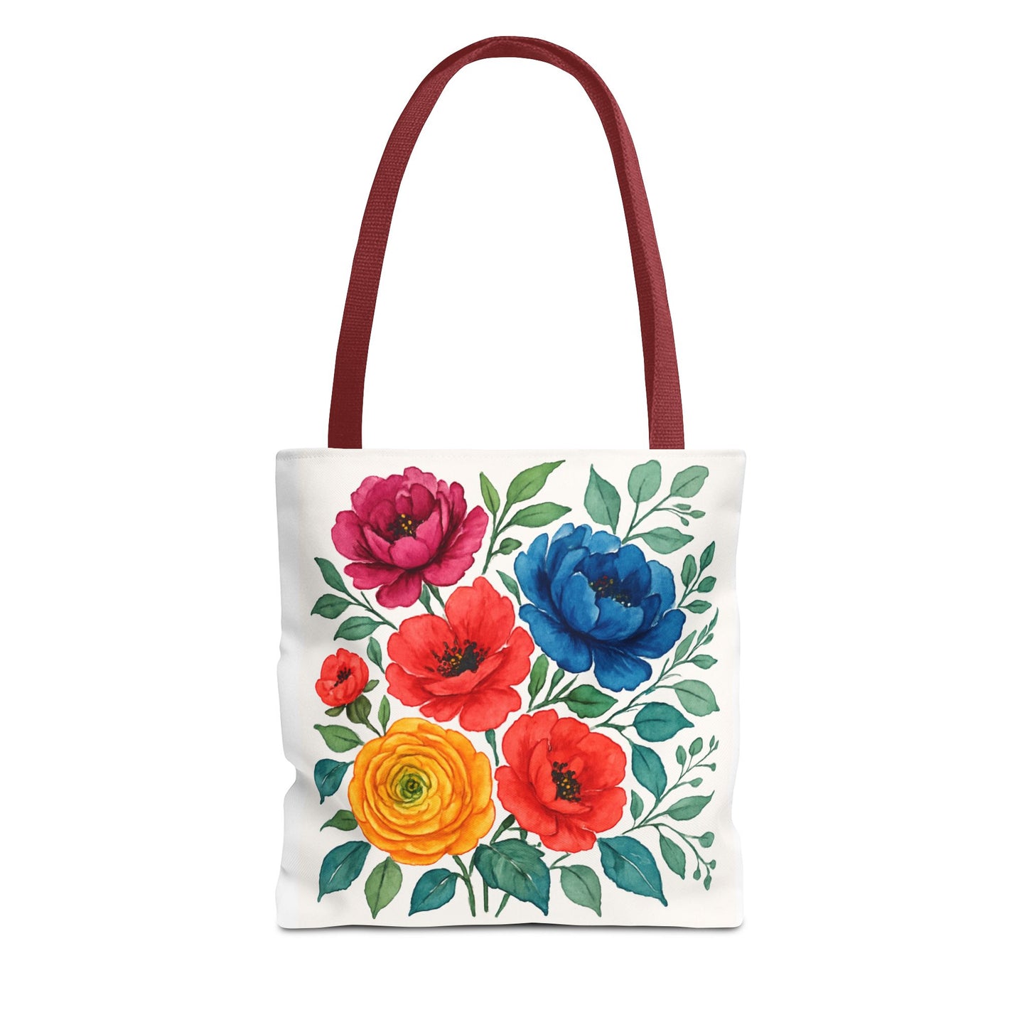 Floral Tote Bag, Vibrant Flower Bag, Eco-Friendly Shopper, Gift for Her, Spring/Summer Accessory