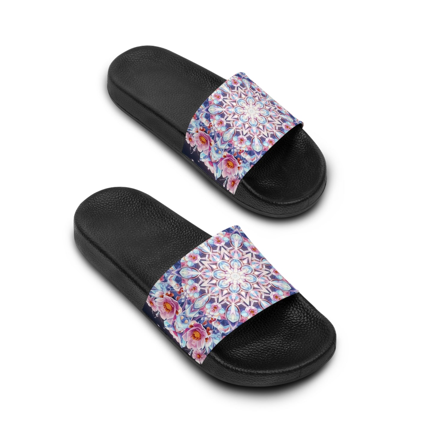 Bohemian Floral Slide Sandals | Women's Comfortable Summer Footwear