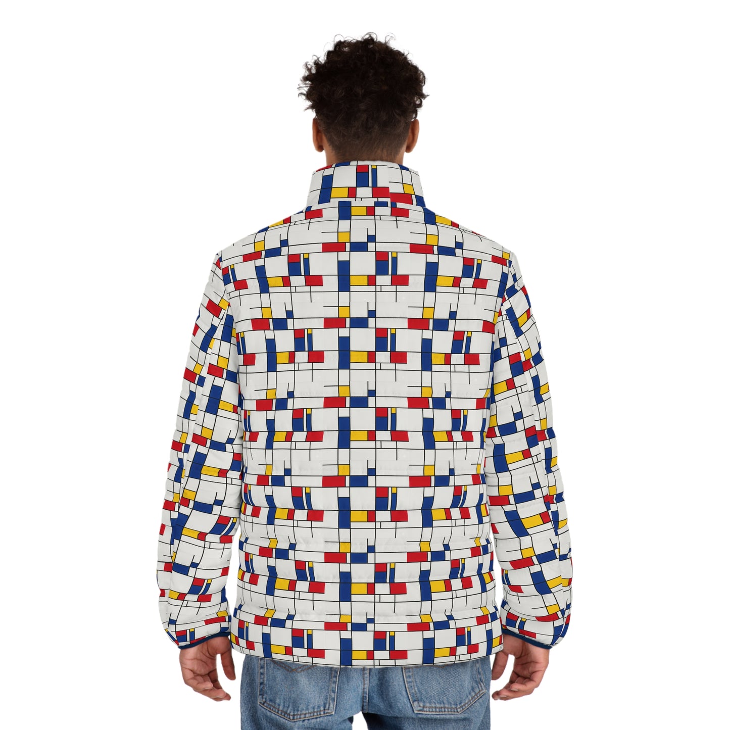 Geometric Puffer Jacket