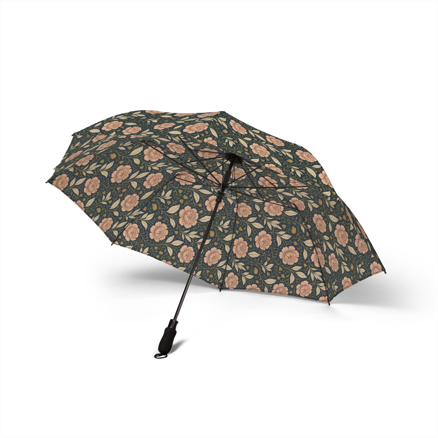 Foldable Umbrella - Floral Design, Portable Travel & Stylish Rain Gear, Gift for Her - Spring Waterproof