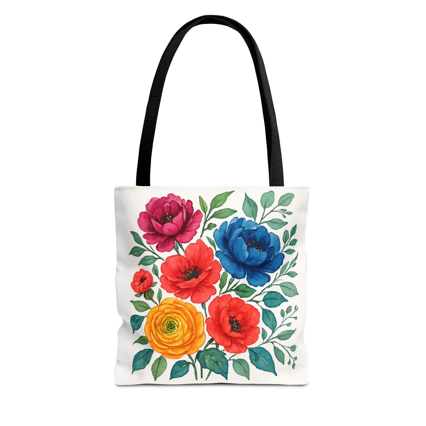 Floral Tote Bag, Vibrant Flower Bag, Eco-Friendly Shopper, Gift for Her, Spring/Summer Accessory
