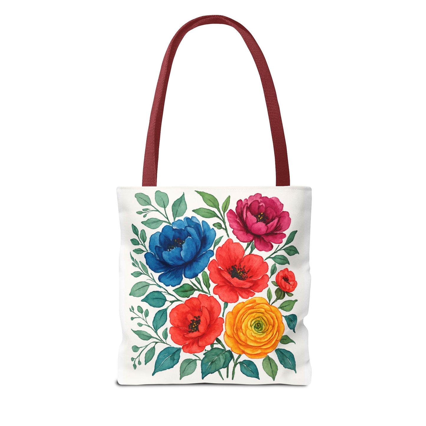 Floral Tote Bag, Vibrant Flower Bag, Eco-Friendly Shopper, Gift for Her, Spring/Summer Accessory