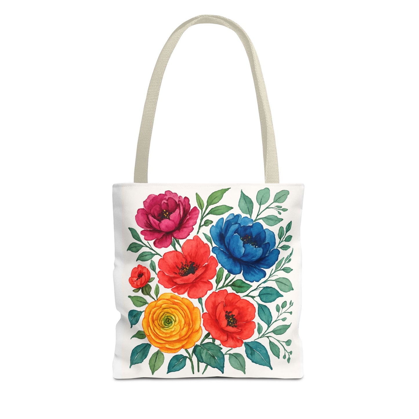Floral Tote Bag, Vibrant Flower Bag, Eco-Friendly Shopper, Gift for Her, Spring/Summer Accessory