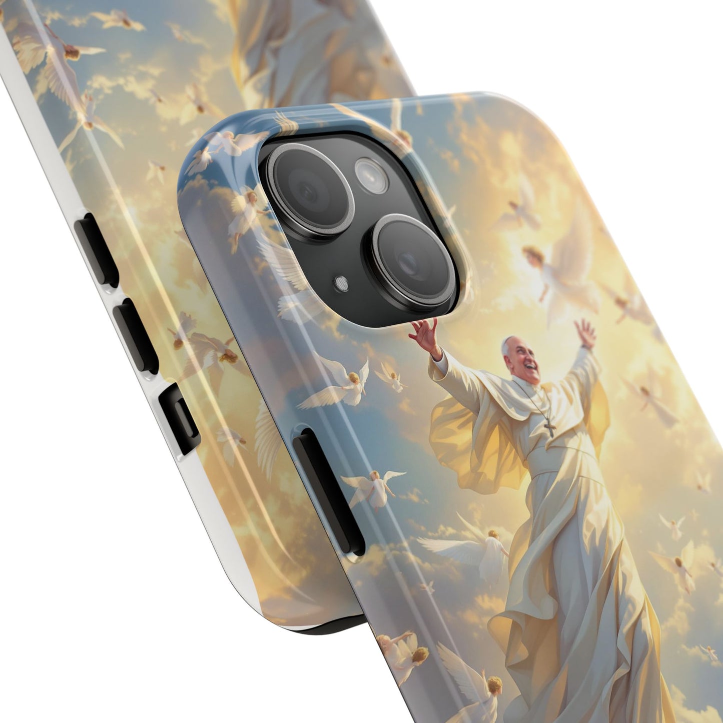 Heavenly Guardian Phone Case, Inspirational Protective Case, Motivational Gift, Spiritual Phone Accessory, Unique Christian Phone Cover