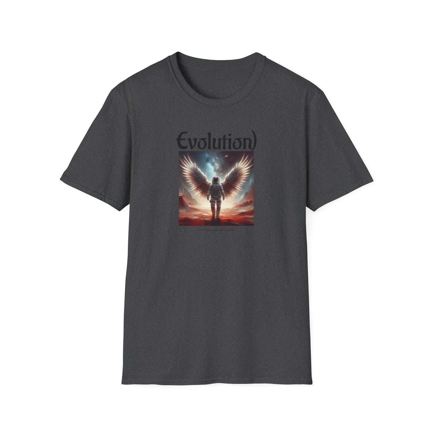Angelic Wings Unisex Softstyle T-Shirt | Dreamy Tee for Spiritual Souls, Gift for Birthdays, Christmas, Meditation, Yoga Lovers