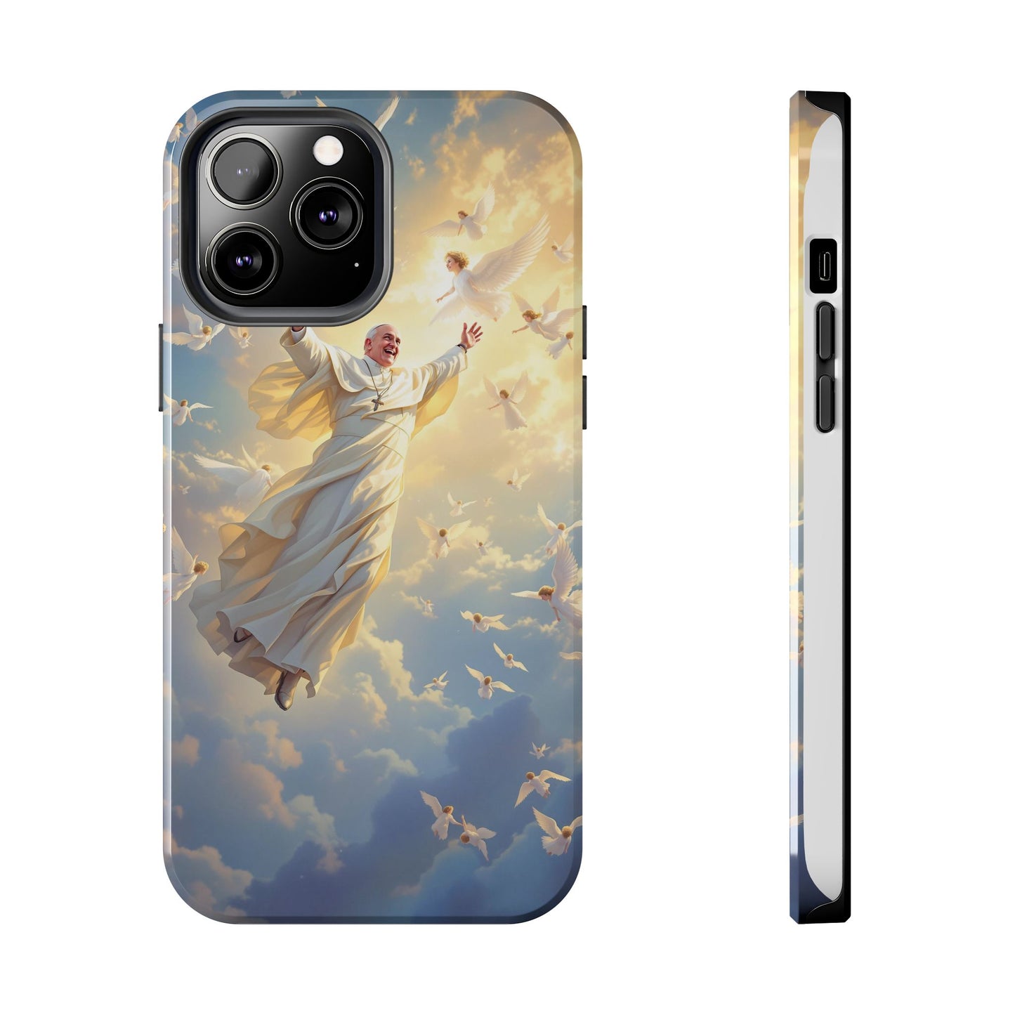 Heavenly Guardian Phone Case, Inspirational Protective Case, Motivational Gift, Spiritual Phone Accessory, Unique Christian Phone Cover