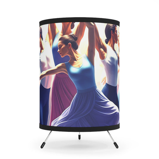 Ballet Dancer Tripod Lamp with High-Res Printed Shade, Dance Decor, Modern Lighting, Gift for Dancers, Home Theater Accent