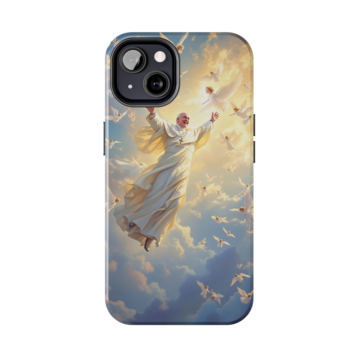 Heavenly Guardian Phone Case, Inspirational Protective Case, Motivational Gift, Spiritual Phone Accessory, Unique Christian Phone Cover