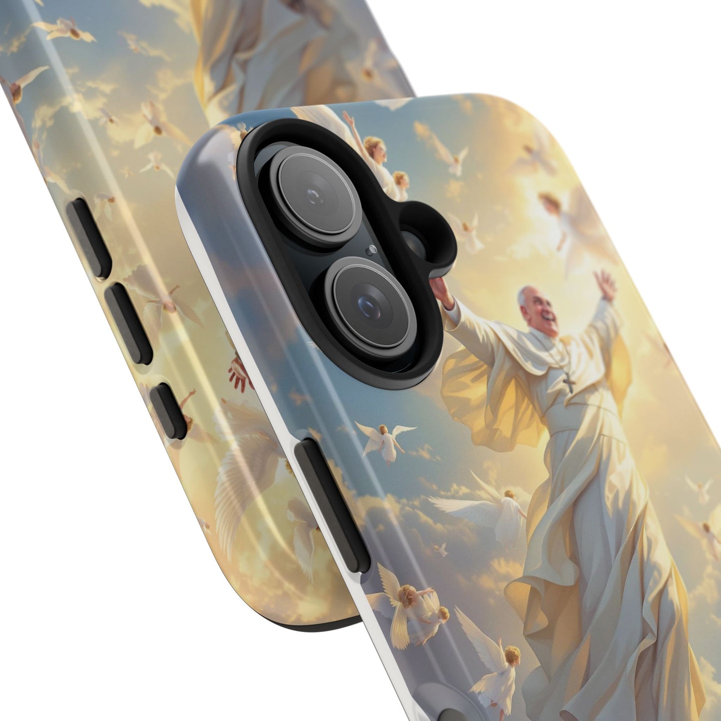 Heavenly Guardian Phone Case, Inspirational Protective Case, Motivational Gift, Spiritual Phone Accessory, Unique Christian Phone Cover