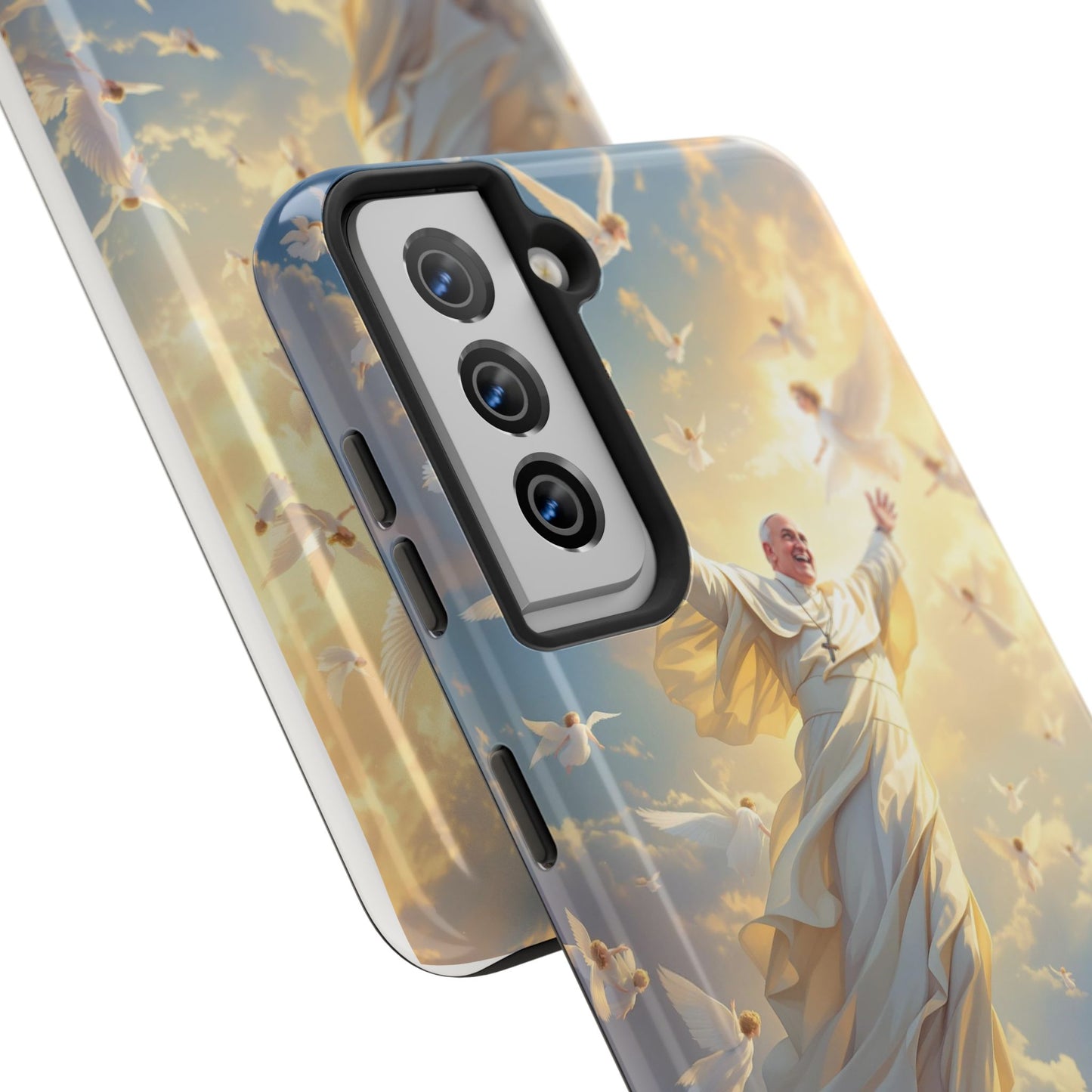 Heavenly Guardian Phone Case, Inspirational Protective Case, Motivational Gift, Spiritual Phone Accessory, Unique Christian Phone Cover