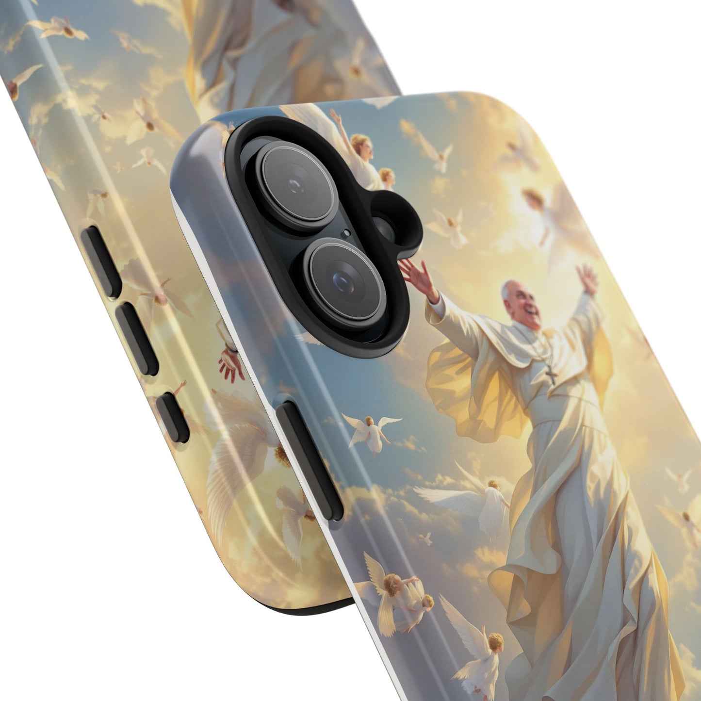 Heavenly Guardian Phone Case, Inspirational Protective Case, Motivational Gift, Spiritual Phone Accessory, Unique Christian Phone Cover