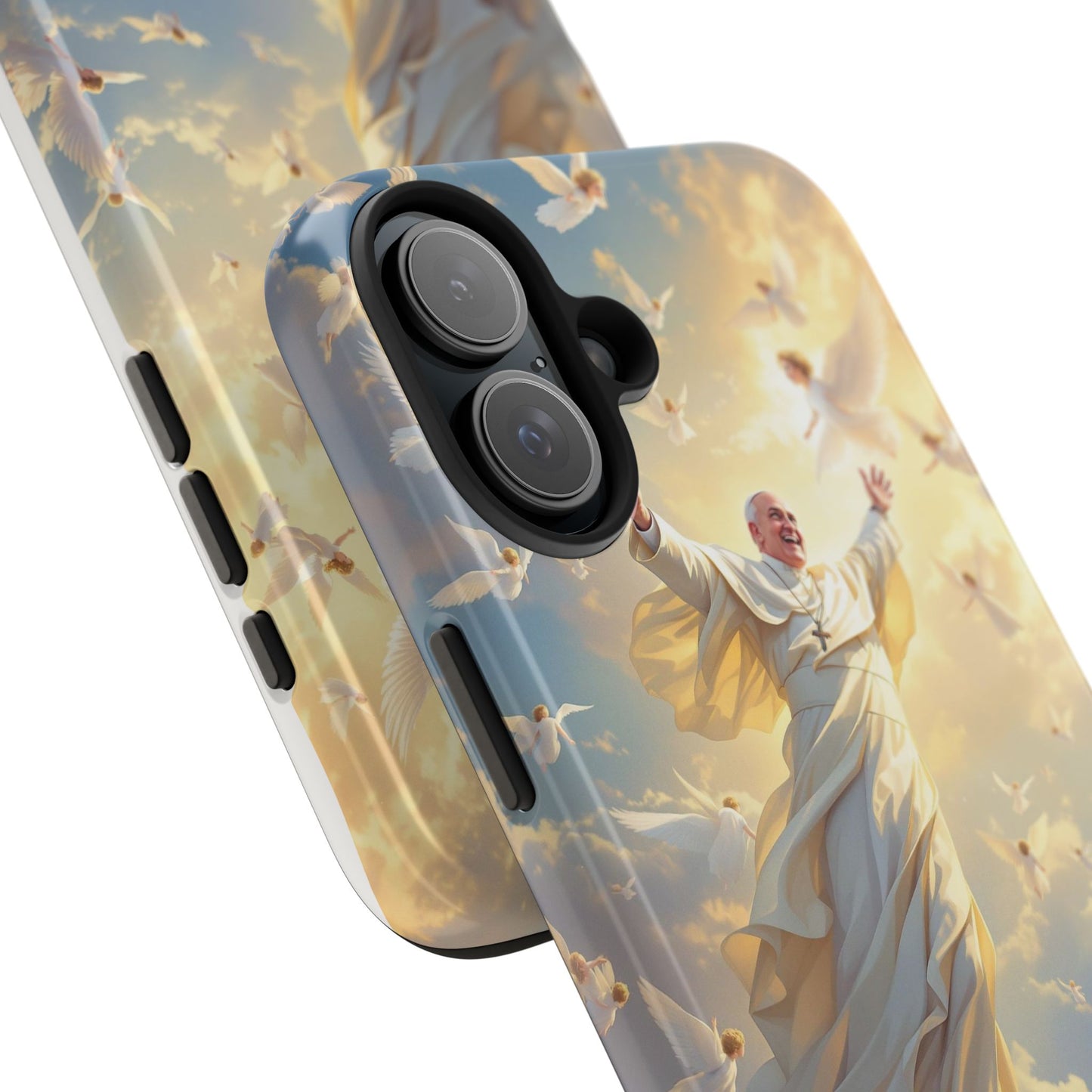 Heavenly Guardian Phone Case, Inspirational Protective Case, Motivational Gift, Spiritual Phone Accessory, Unique Christian Phone Cover