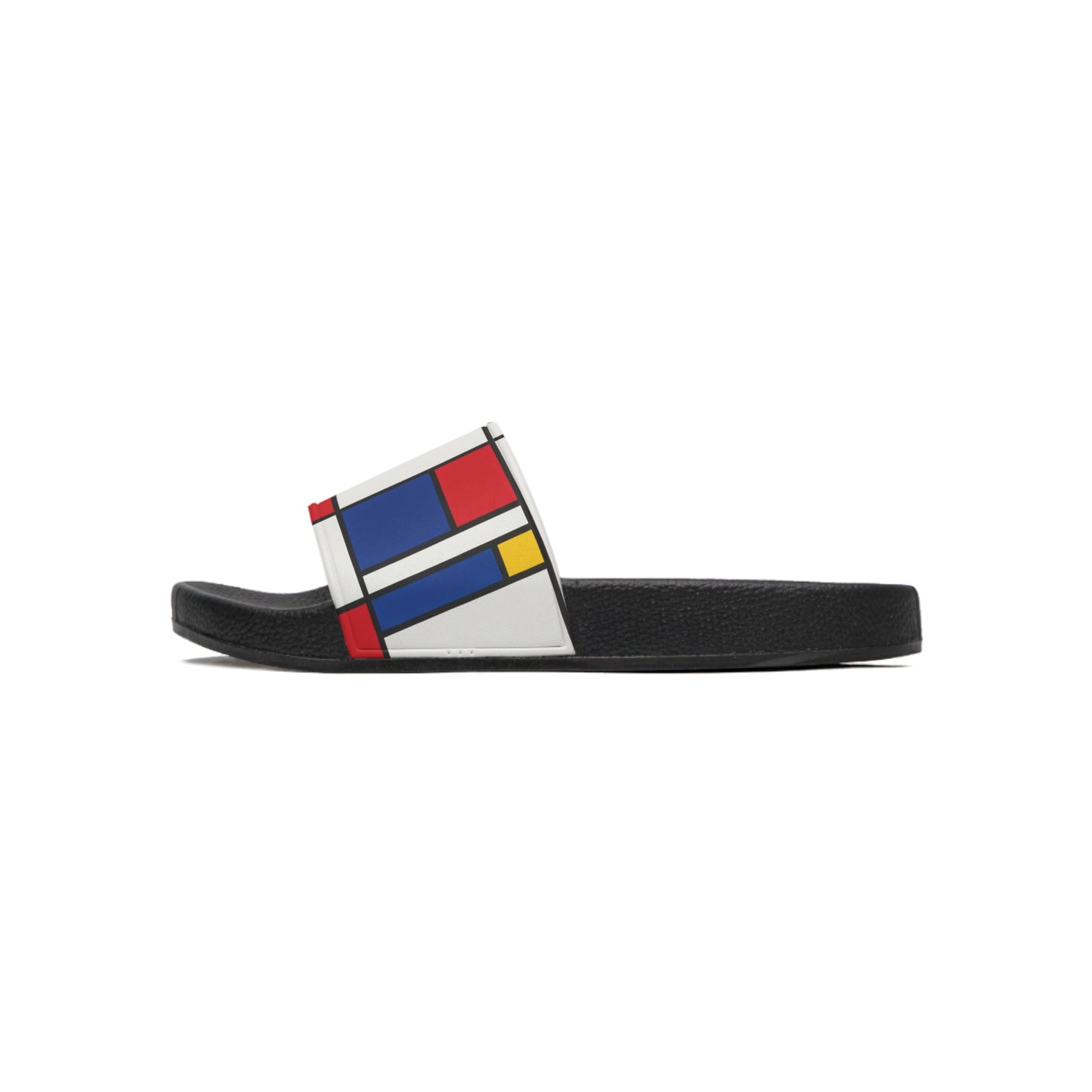 Stylish Men's Slide Sandals, Modern Art Footwear, Summer Slides, Beachwear, Vacation Essentials