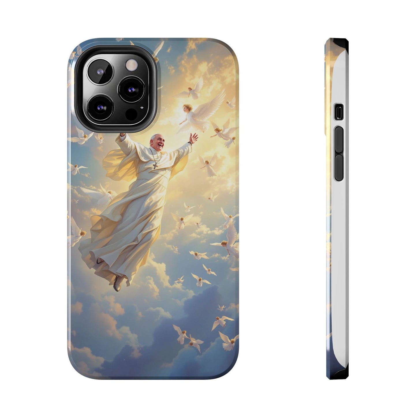 Heavenly Guardian Phone Case, Inspirational Protective Case, Motivational Gift, Spiritual Phone Accessory, Unique Christian Phone Cover