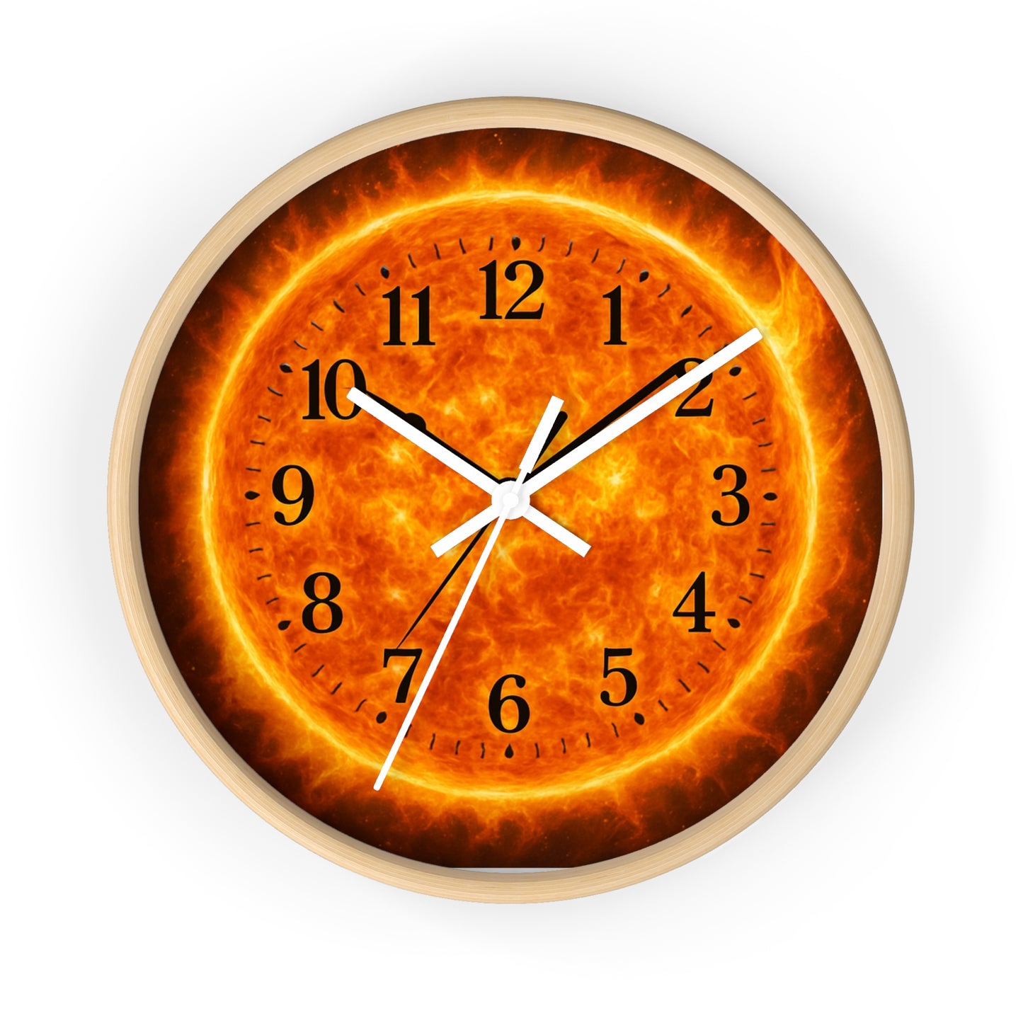 Radiant Sun Wall Clock | Bright Home Decor, Unique Gift, Modern Design, Kitchen or Living Room Accent, Timekeeper