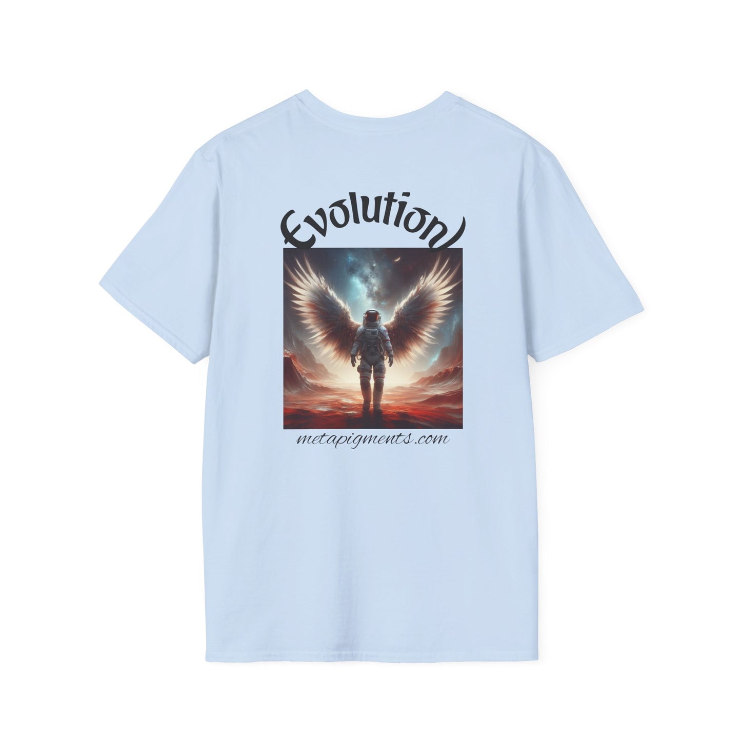 Angelic Wings Unisex Softstyle T-Shirt | Dreamy Tee for Spiritual Souls, Gift for Birthdays, Christmas, Meditation, Yoga Lovers
