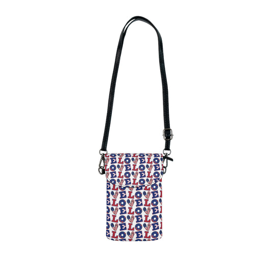 Stylish Cell Phone Wallet for On-the-Go, Perfect for Festivals, Travel, Everyday Use, Gifts for Her, Love Design Accessory