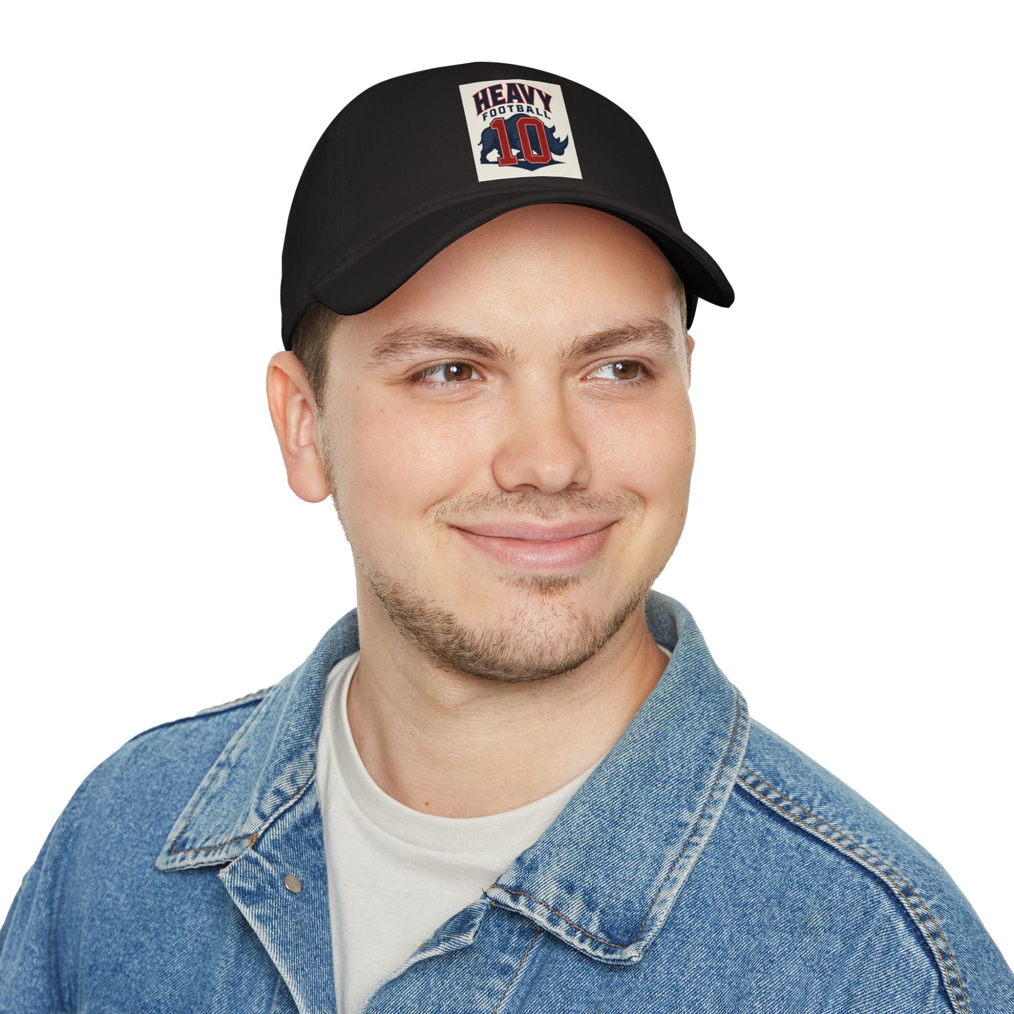 Heavy Football Low Profile Baseball Cap, Sports Hat, Athletic Cap