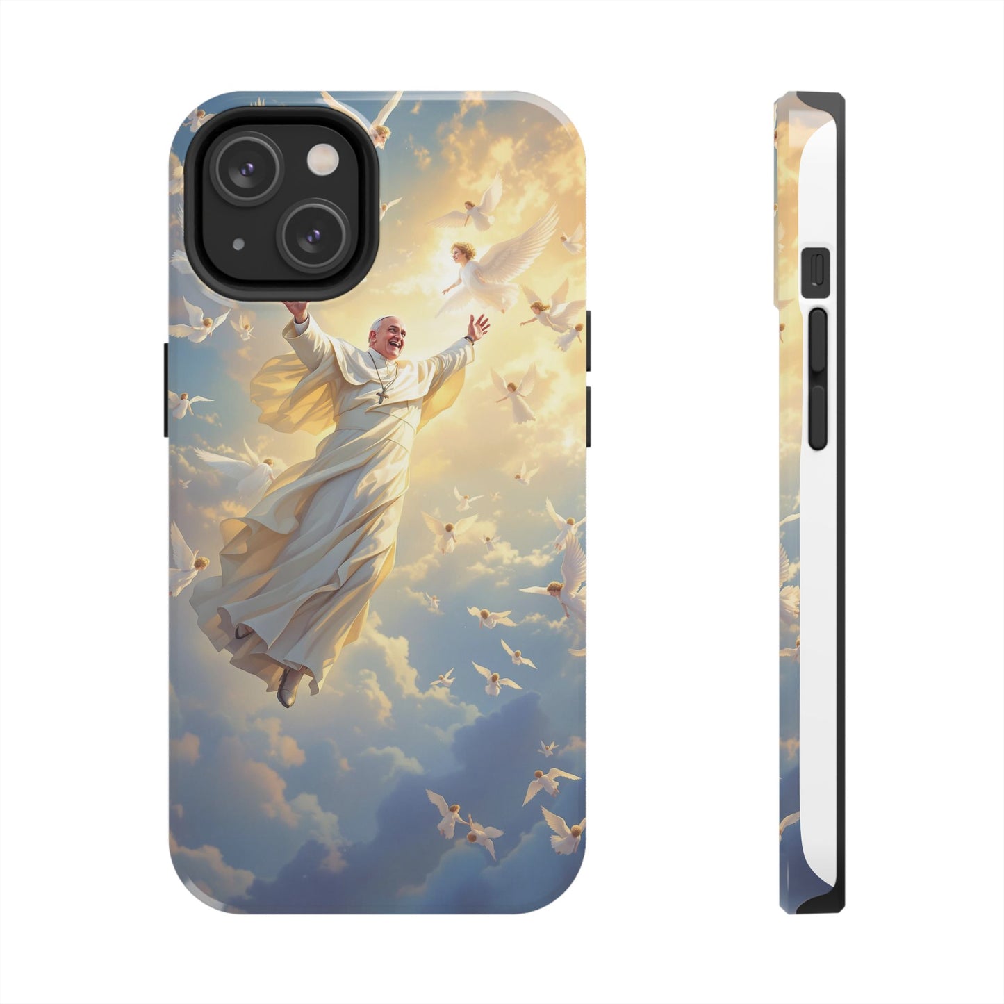 Heavenly Guardian Phone Case, Inspirational Protective Case, Motivational Gift, Spiritual Phone Accessory, Unique Christian Phone Cover