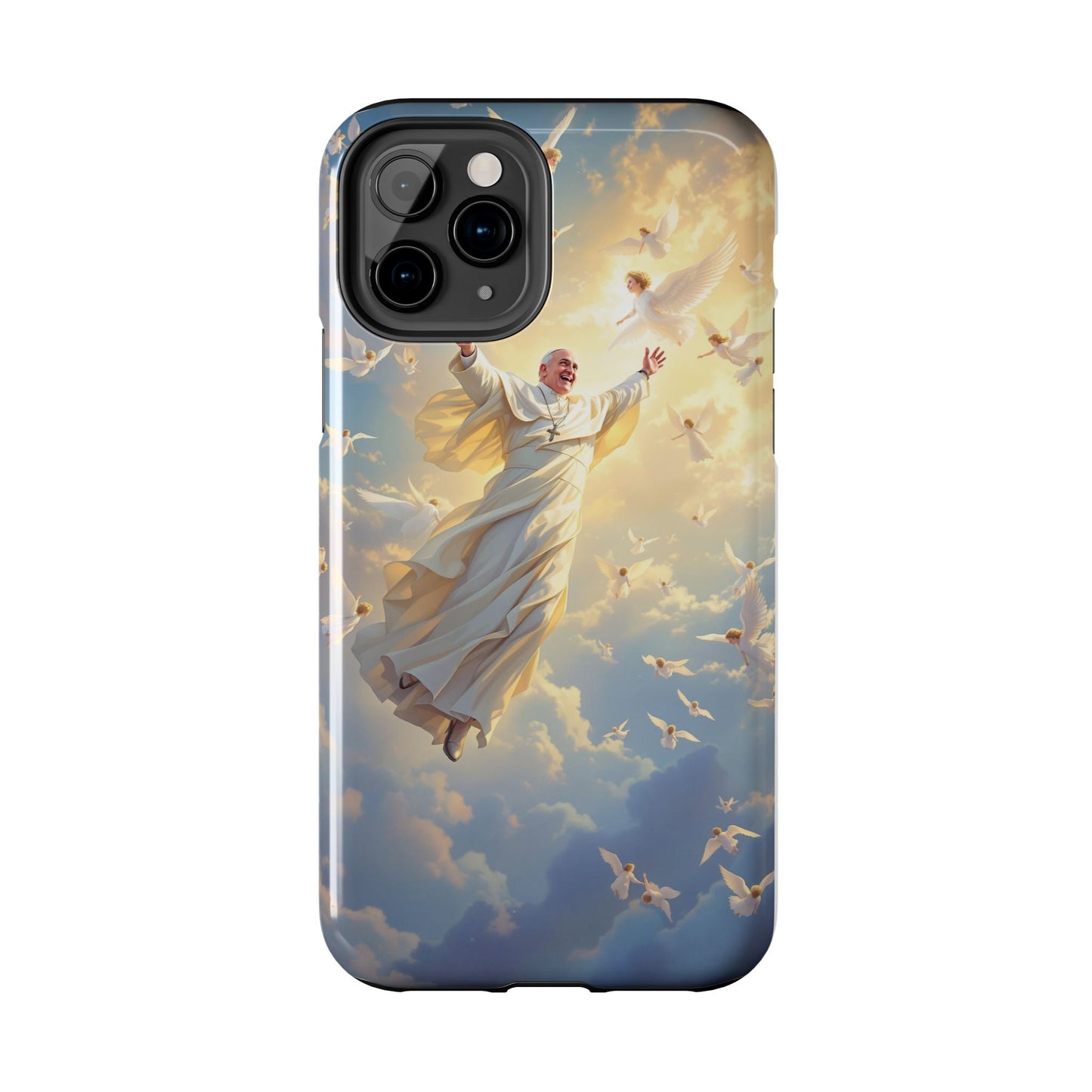 Heavenly Guardian Phone Case, Inspirational Protective Case, Motivational Gift, Spiritual Phone Accessory, Unique Christian Phone Cover