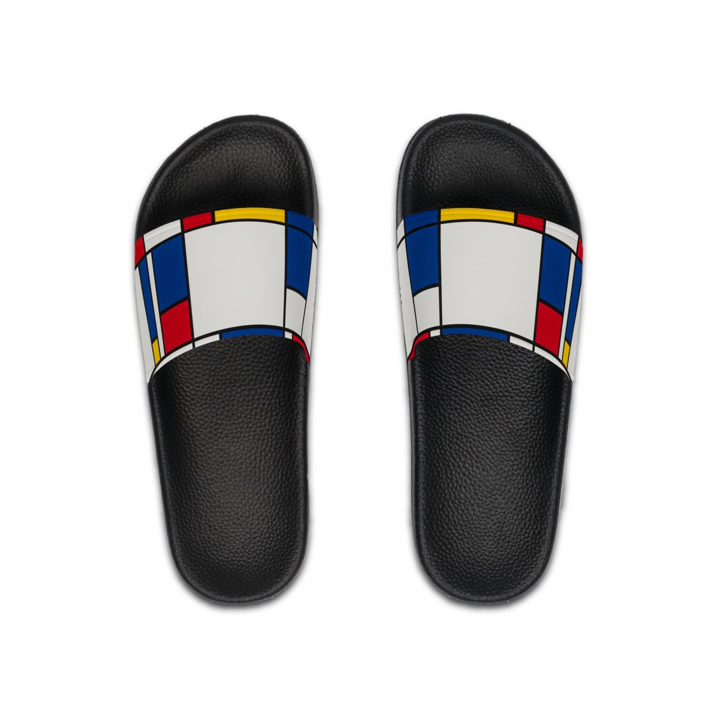 Stylish Men's Slide Sandals, Modern Art Footwear, Summer Slides, Beachwear, Vacation Essentials
