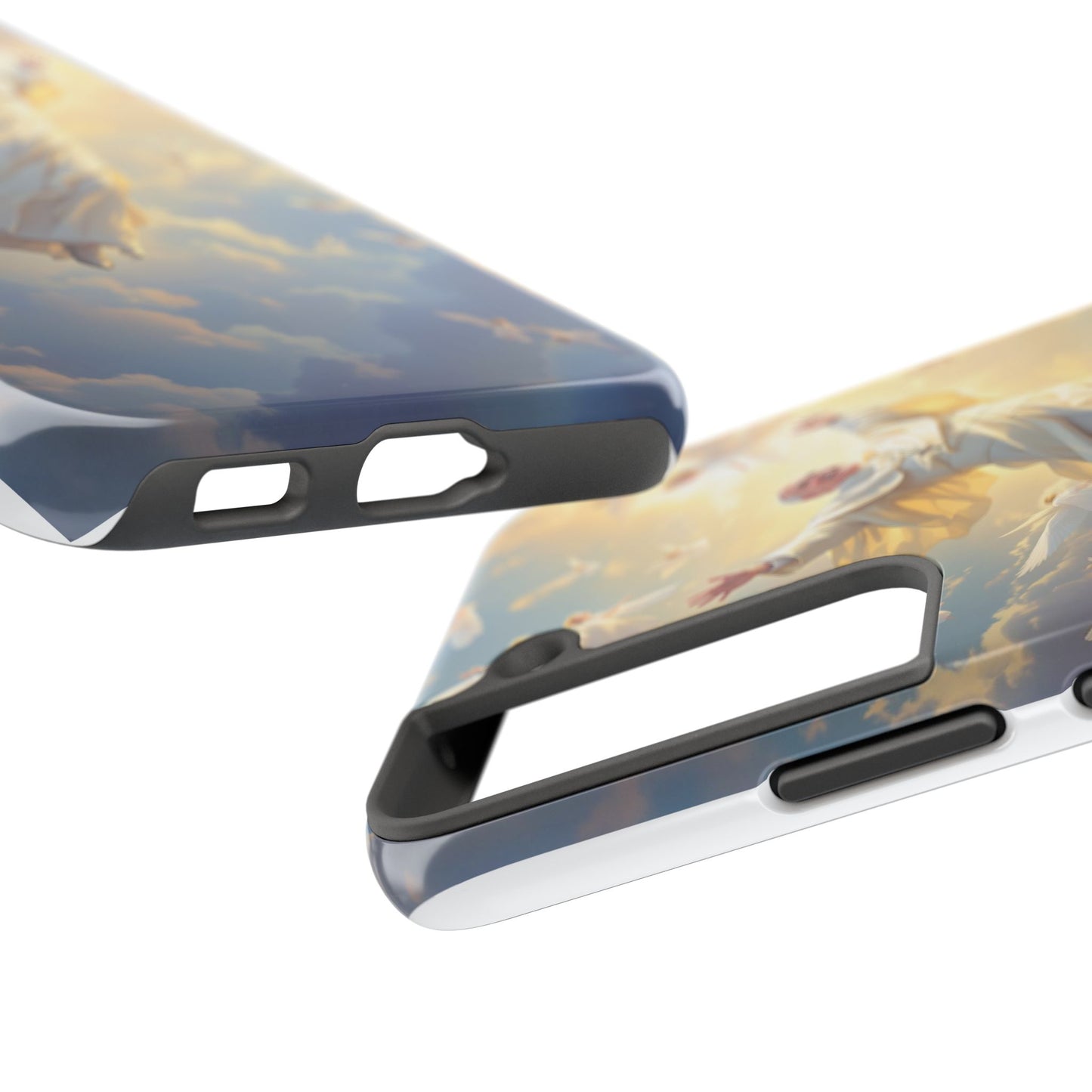 Heavenly Guardian Phone Case, Inspirational Protective Case, Motivational Gift, Spiritual Phone Accessory, Unique Christian Phone Cover