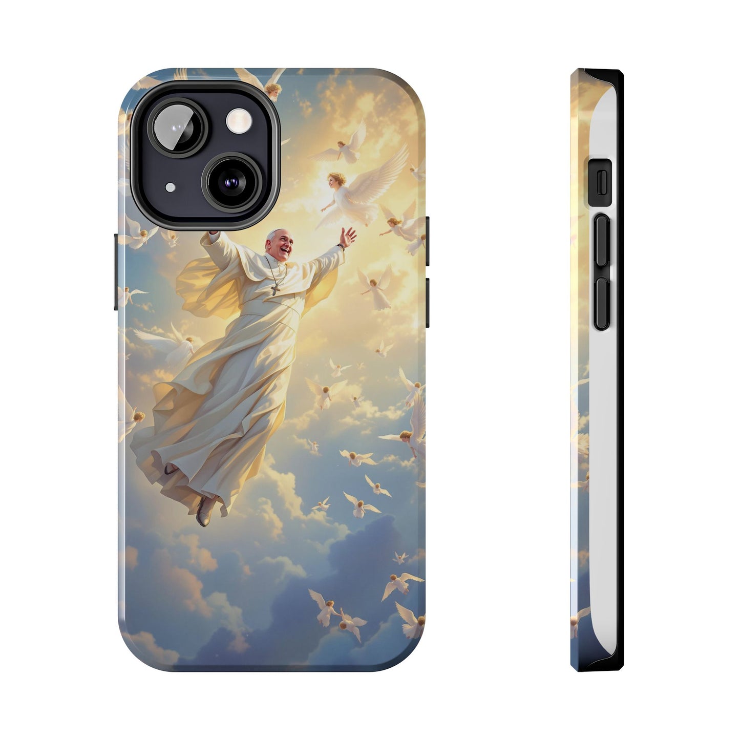 Heavenly Guardian Phone Case, Inspirational Protective Case, Motivational Gift, Spiritual Phone Accessory, Unique Christian Phone Cover