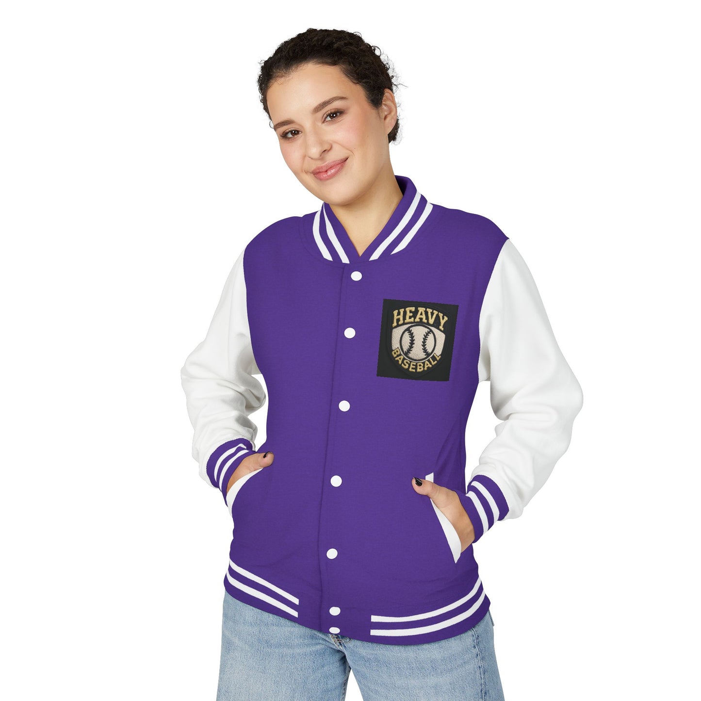 Unisex Heavyweight Letterman Jacket - Vintage Athletic Style, Perfect for Game Day, College Life, Casual Outfits, Gift for Him/Her