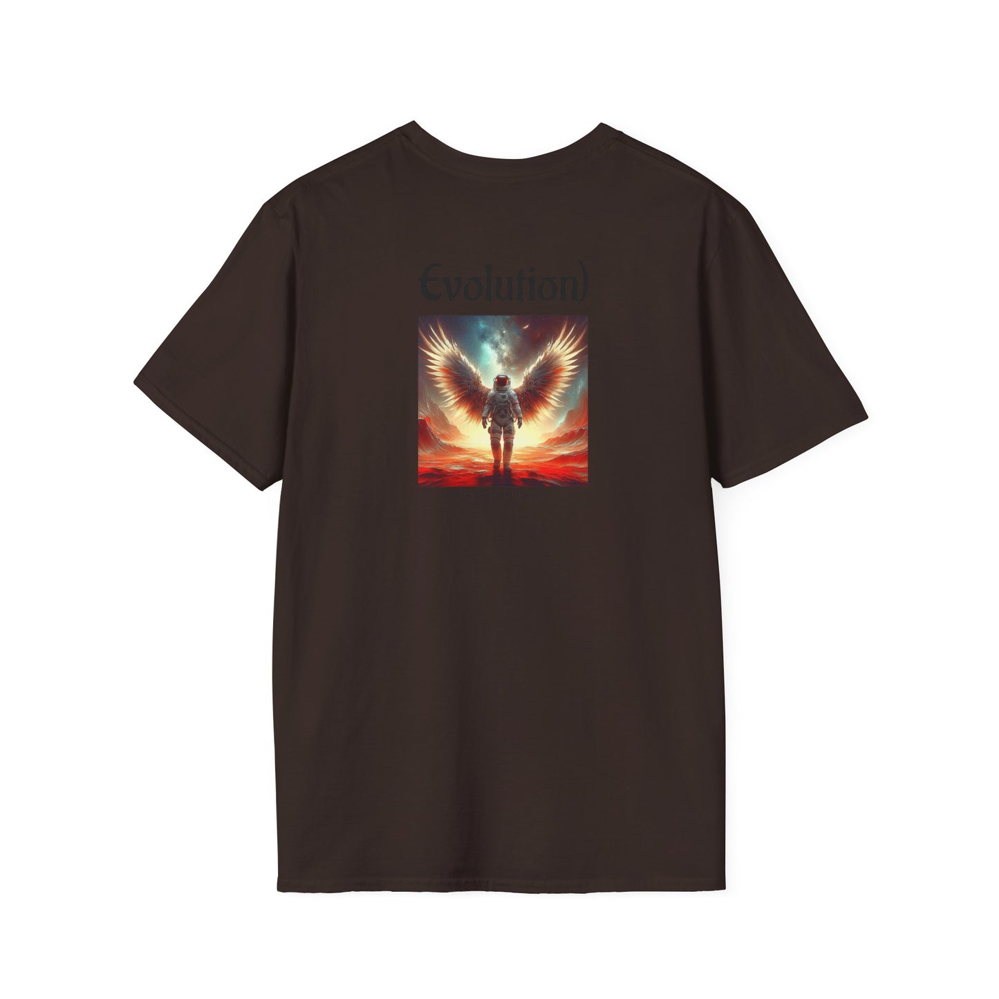 Angelic Wings Unisex Softstyle T-Shirt | Dreamy Tee for Spiritual Souls, Gift for Birthdays, Christmas, Meditation, Yoga Lovers