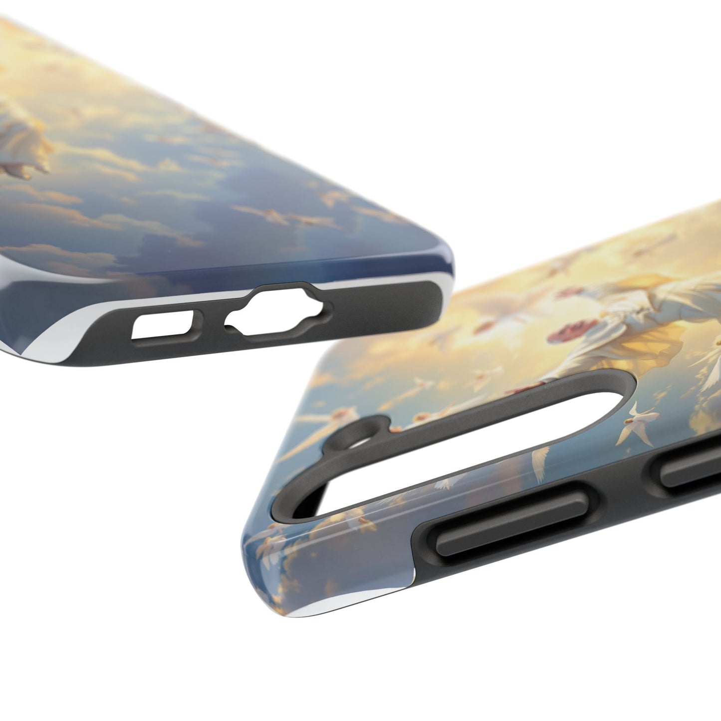 Heavenly Guardian Phone Case, Inspirational Protective Case, Motivational Gift, Spiritual Phone Accessory, Unique Christian Phone Cover