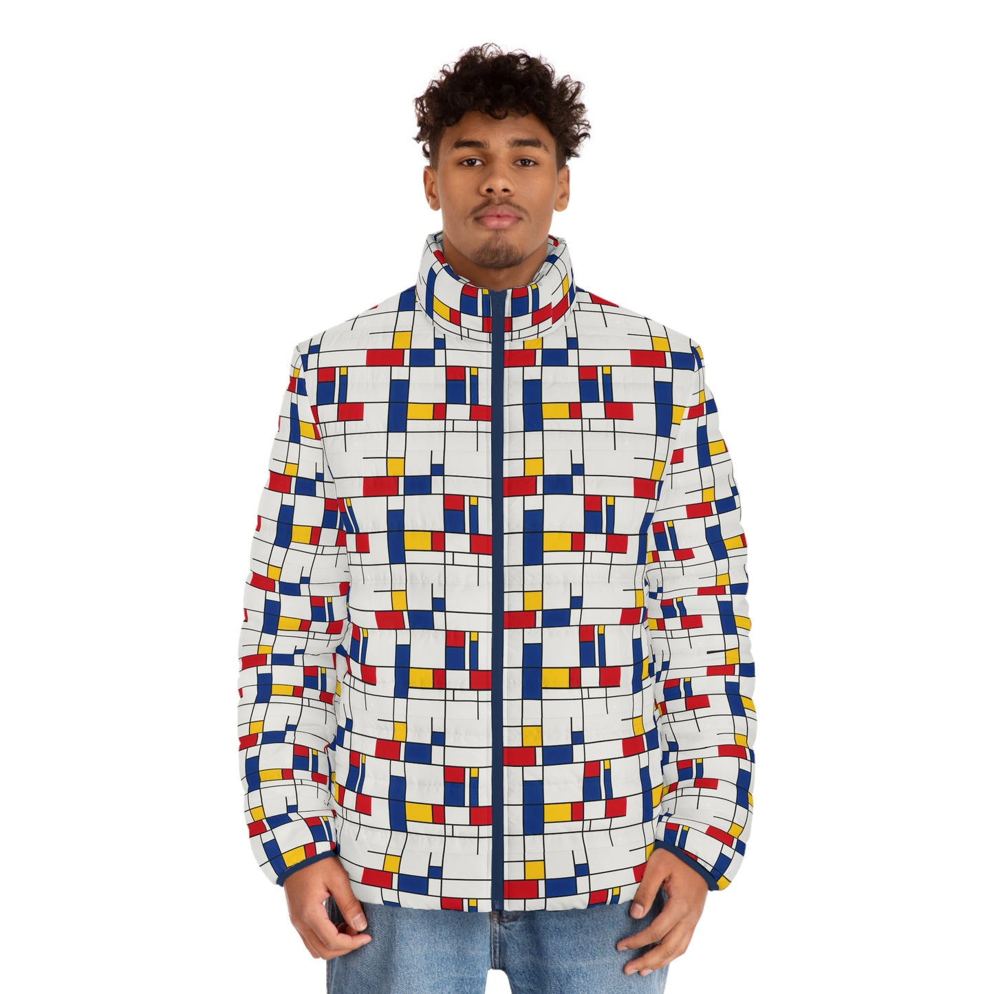 Geometric Puffer Jacket