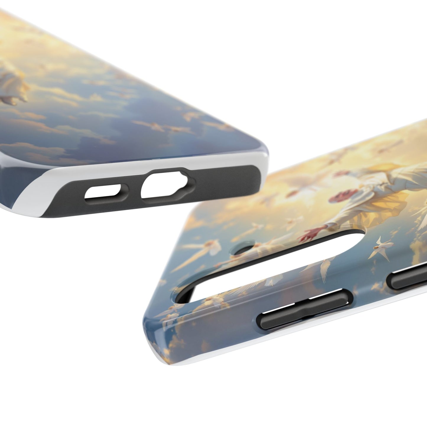 Heavenly Guardian Phone Case, Inspirational Protective Case, Motivational Gift, Spiritual Phone Accessory, Unique Christian Phone Cover