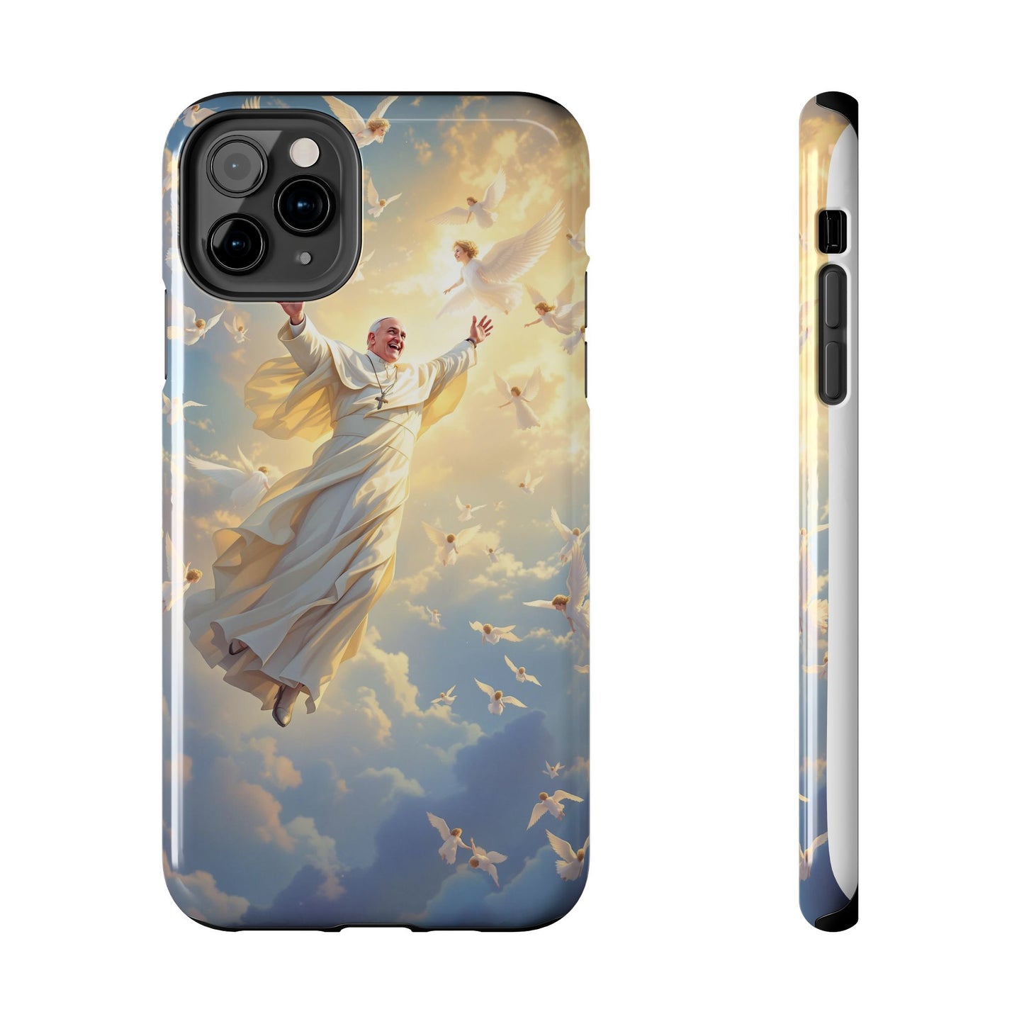 Heavenly Guardian Phone Case, Inspirational Protective Case, Motivational Gift, Spiritual Phone Accessory, Unique Christian Phone Cover