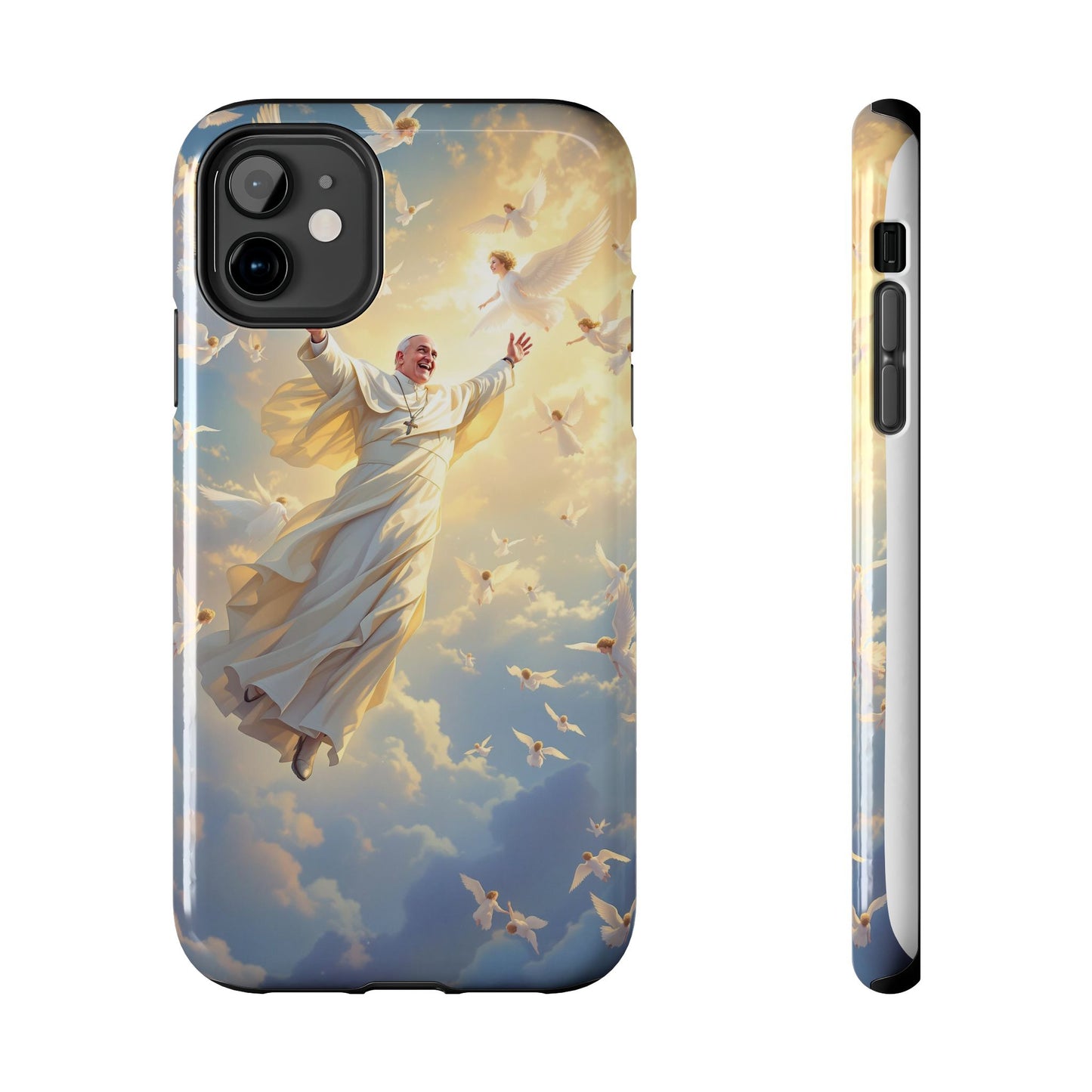 Heavenly Guardian Phone Case, Inspirational Protective Case, Motivational Gift, Spiritual Phone Accessory, Unique Christian Phone Cover