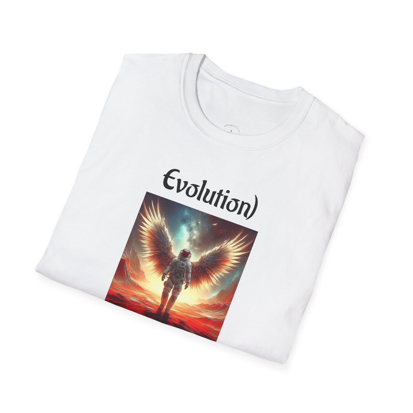 Angelic Wings Unisex Softstyle T-Shirt | Dreamy Tee for Spiritual Souls, Gift for Birthdays, Christmas, Meditation, Yoga Lovers