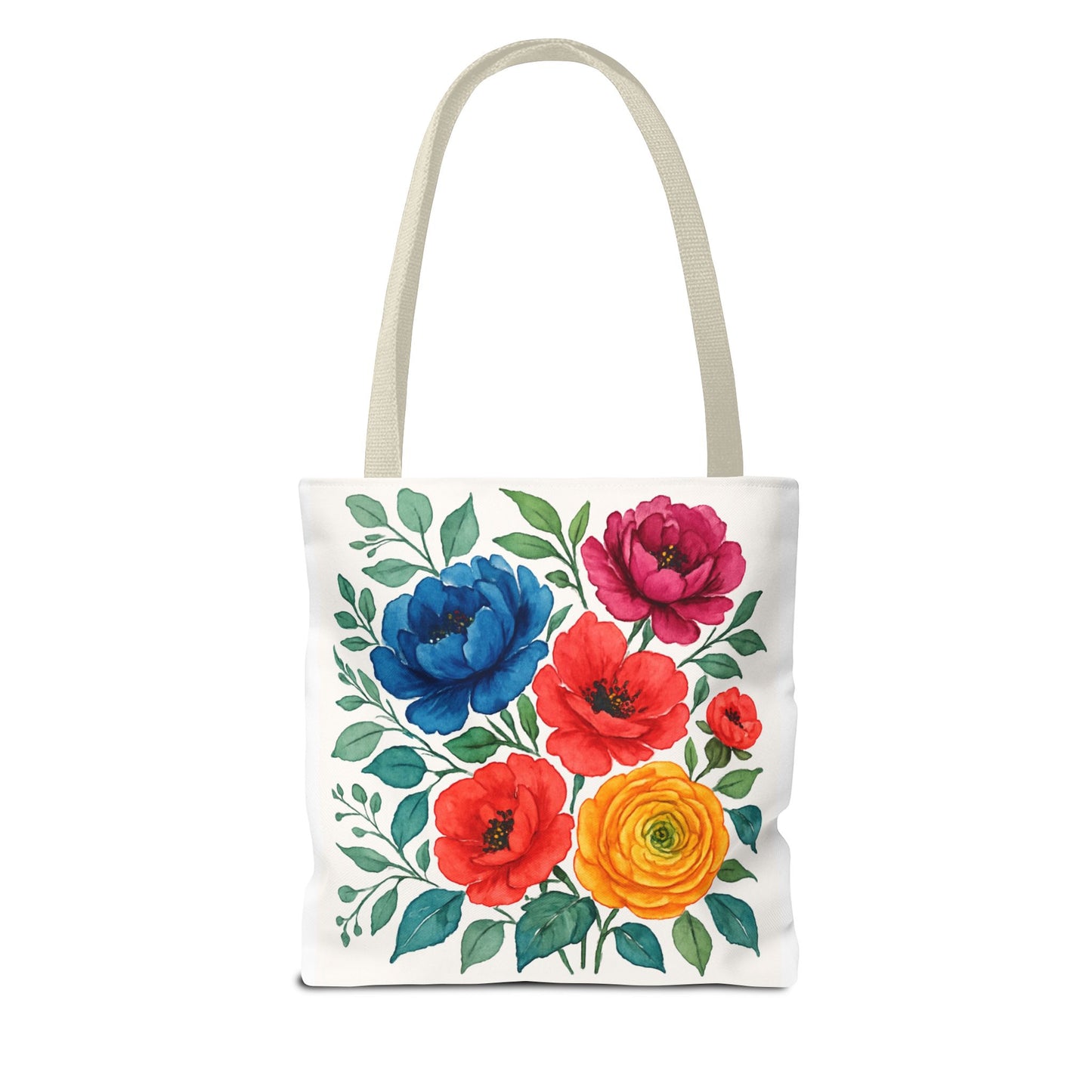 Floral Tote Bag, Vibrant Flower Bag, Eco-Friendly Shopper, Gift for Her, Spring/Summer Accessory