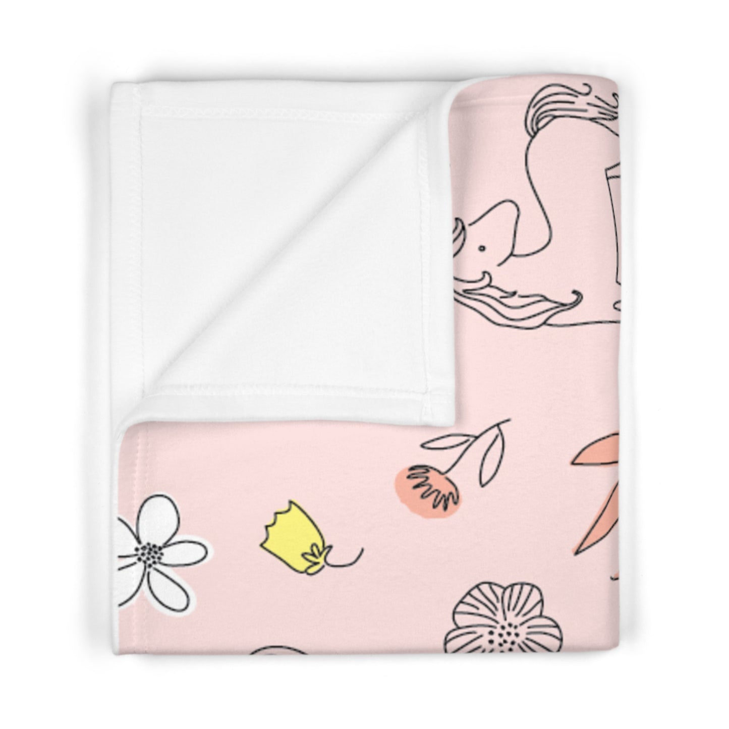 Soft Fleece Baby Blanket with Whimsical Unicorns and Floral Design, Perfect for Baby Shower, Nursery Decor, Cozy Comfort, Gift for New [...]