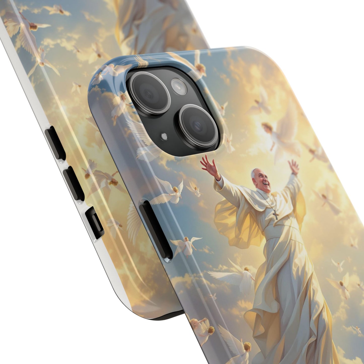 Heavenly Guardian Phone Case, Inspirational Protective Case, Motivational Gift, Spiritual Phone Accessory, Unique Christian Phone Cover