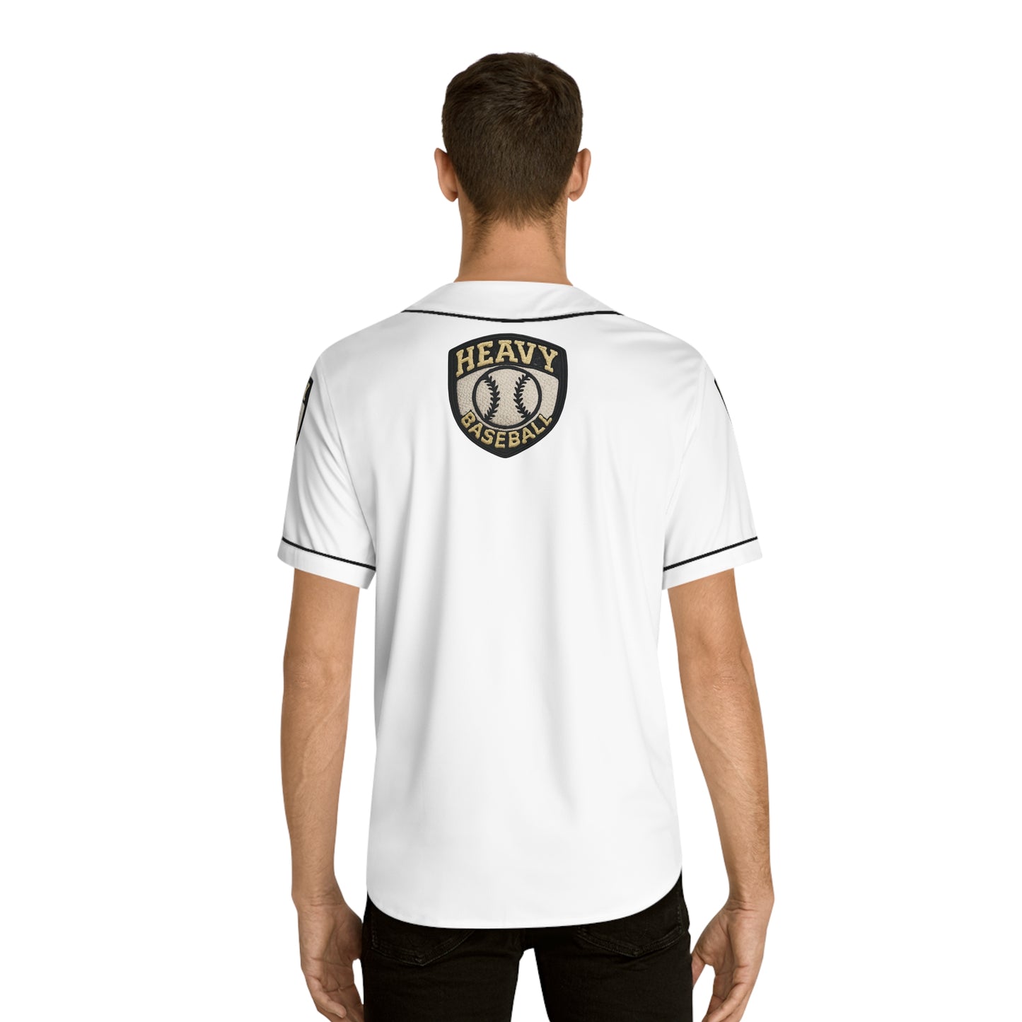 Heavy Baseball Jersey for Men, Perfect for Game Days, Sports Events, Casual Wear, or Fan Gifts, AOP Design, Comfortable Fit