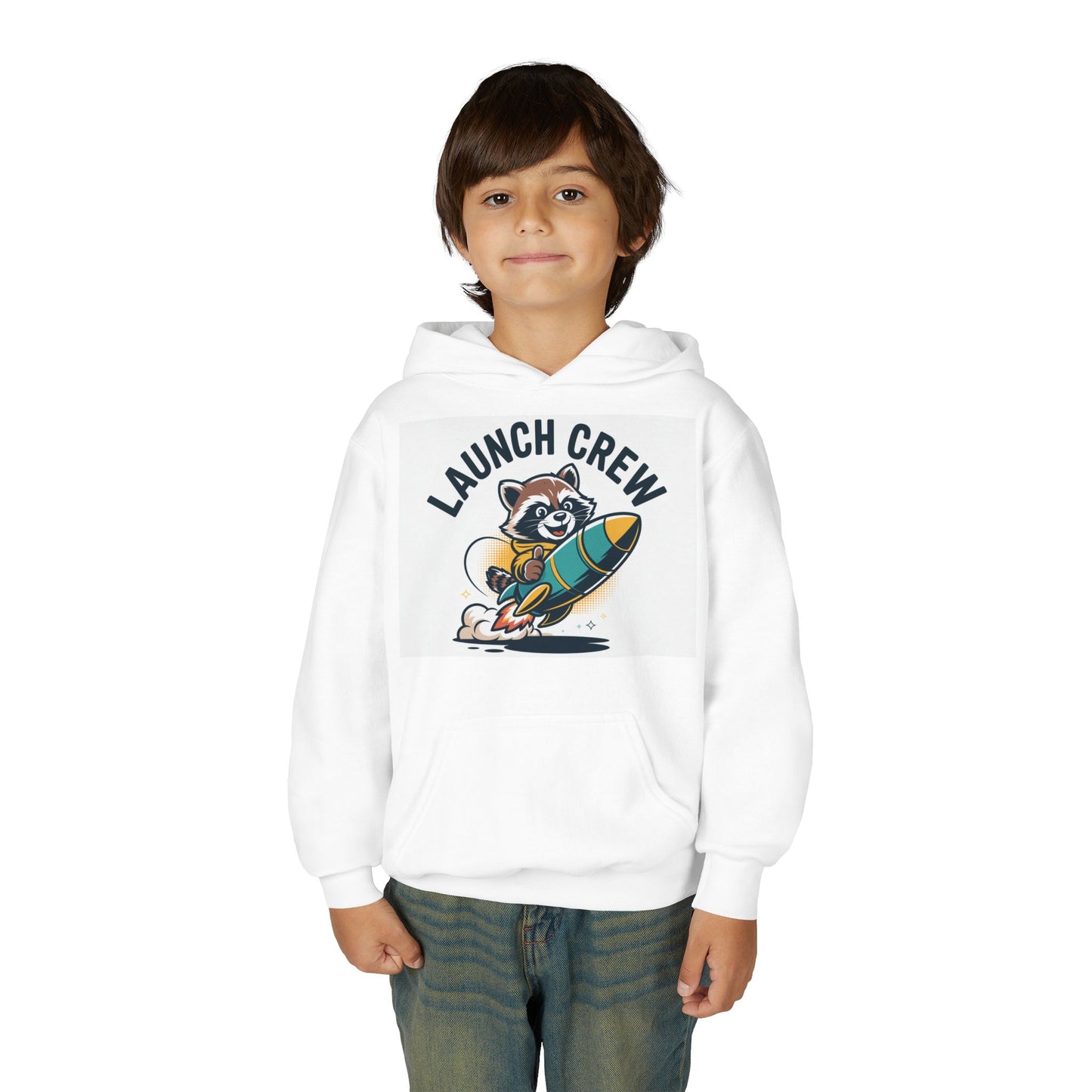 Launch Crew Youth Hoodie - Fun & Adventure Motivational Sweatshirt