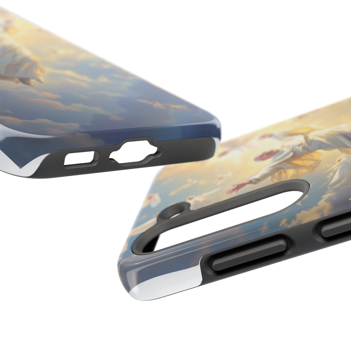 Heavenly Guardian Phone Case, Inspirational Protective Case, Motivational Gift, Spiritual Phone Accessory, Unique Christian Phone Cover