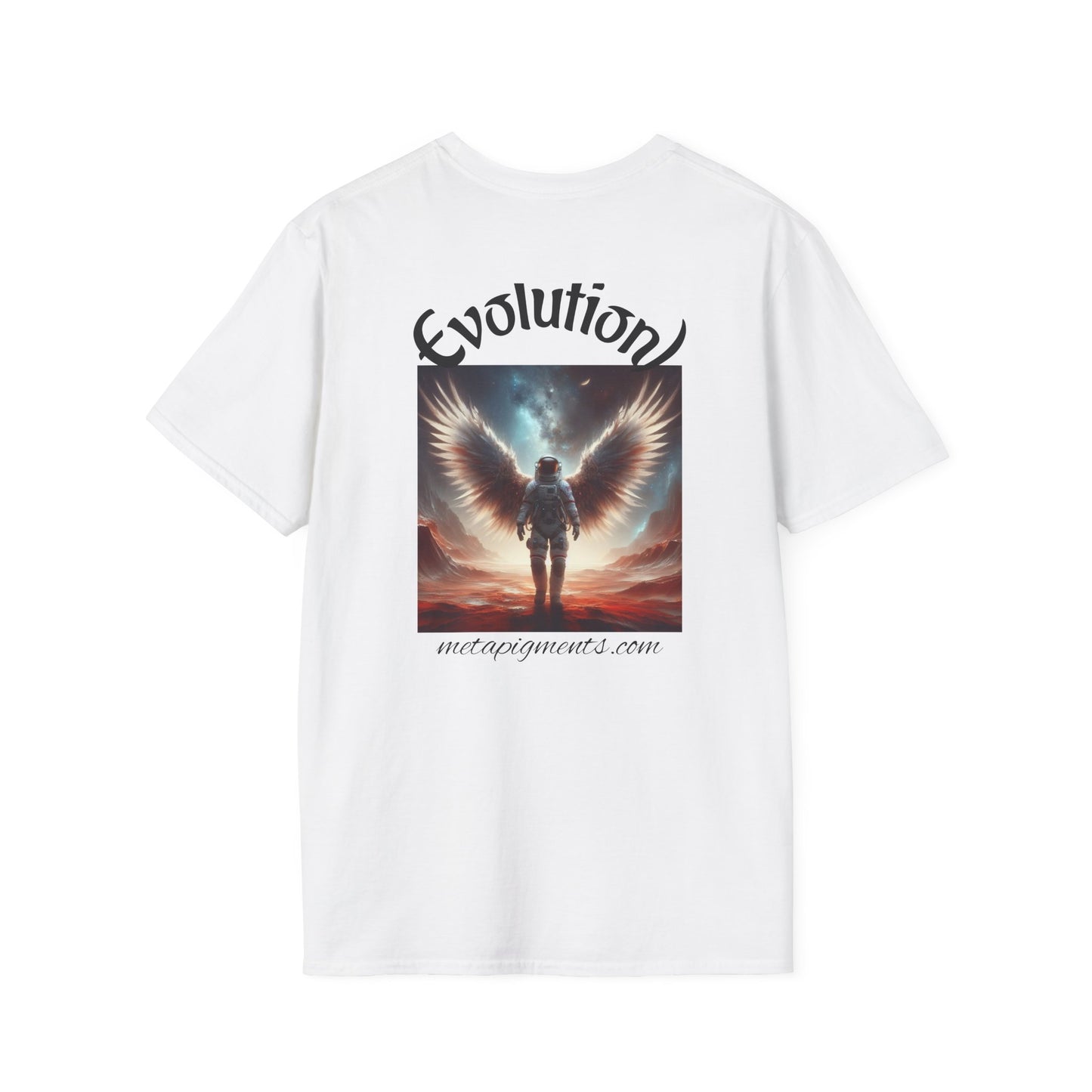 Angelic Wings Unisex Softstyle T-Shirt | Dreamy Tee for Spiritual Souls, Gift for Birthdays, Christmas, Meditation, Yoga Lovers
