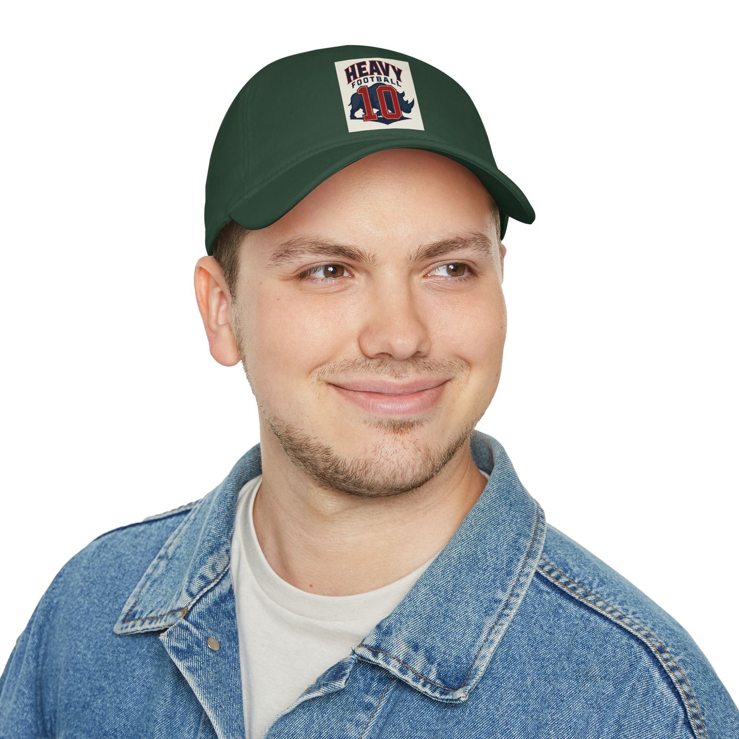 Heavy Football Low Profile Baseball Cap, Sports Hat, Athletic Cap